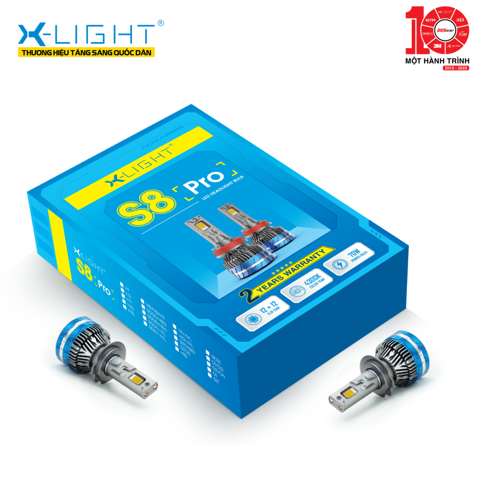 BÓNG LED NAOEVO S8 PRO - NHIỆT MÀU 4300K